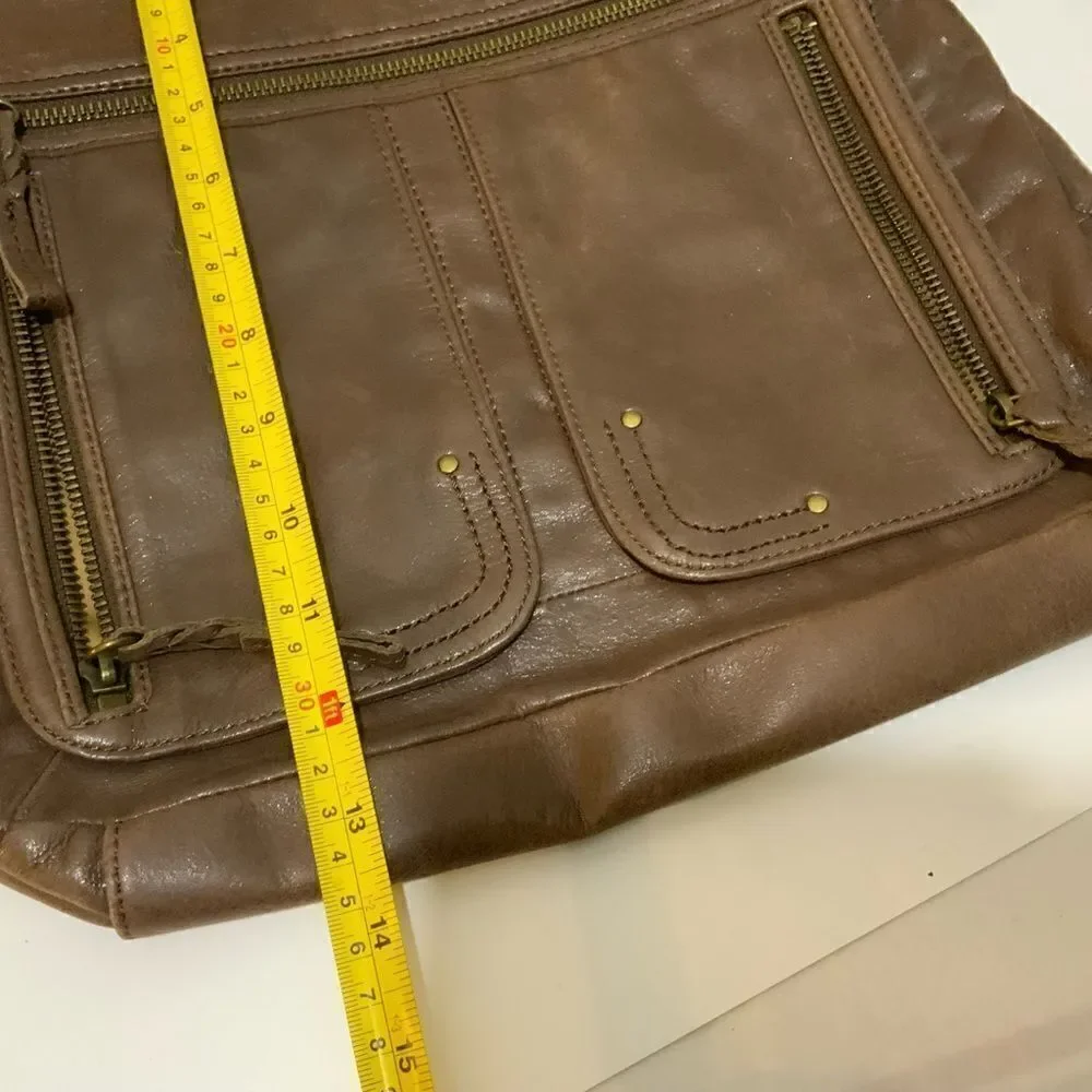 “The Sak” satchel/ crossbody brown adjustable strap